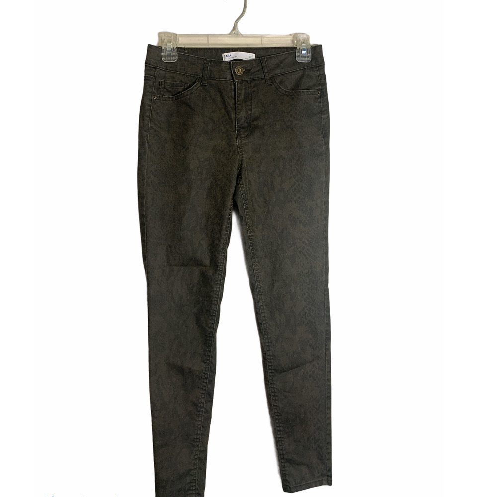 Zara Snake Skin Print Skinny Jeans